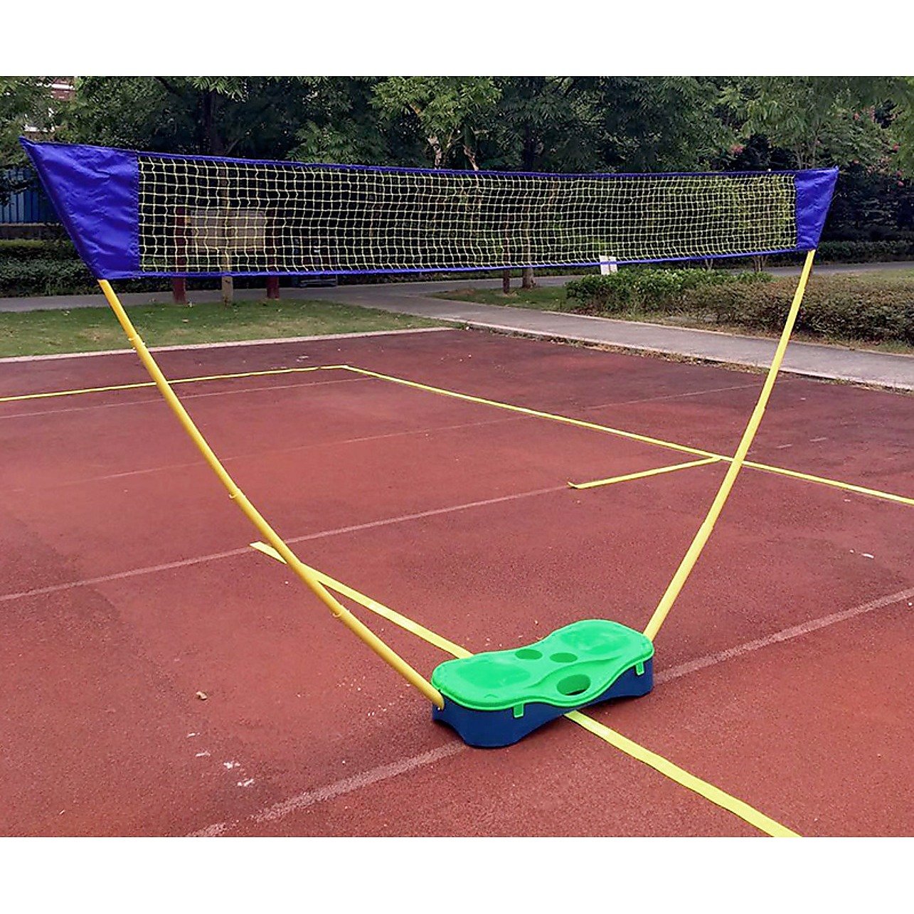 Folding Portable Badminton Combo Set Volleyball Net Outdoor Sports