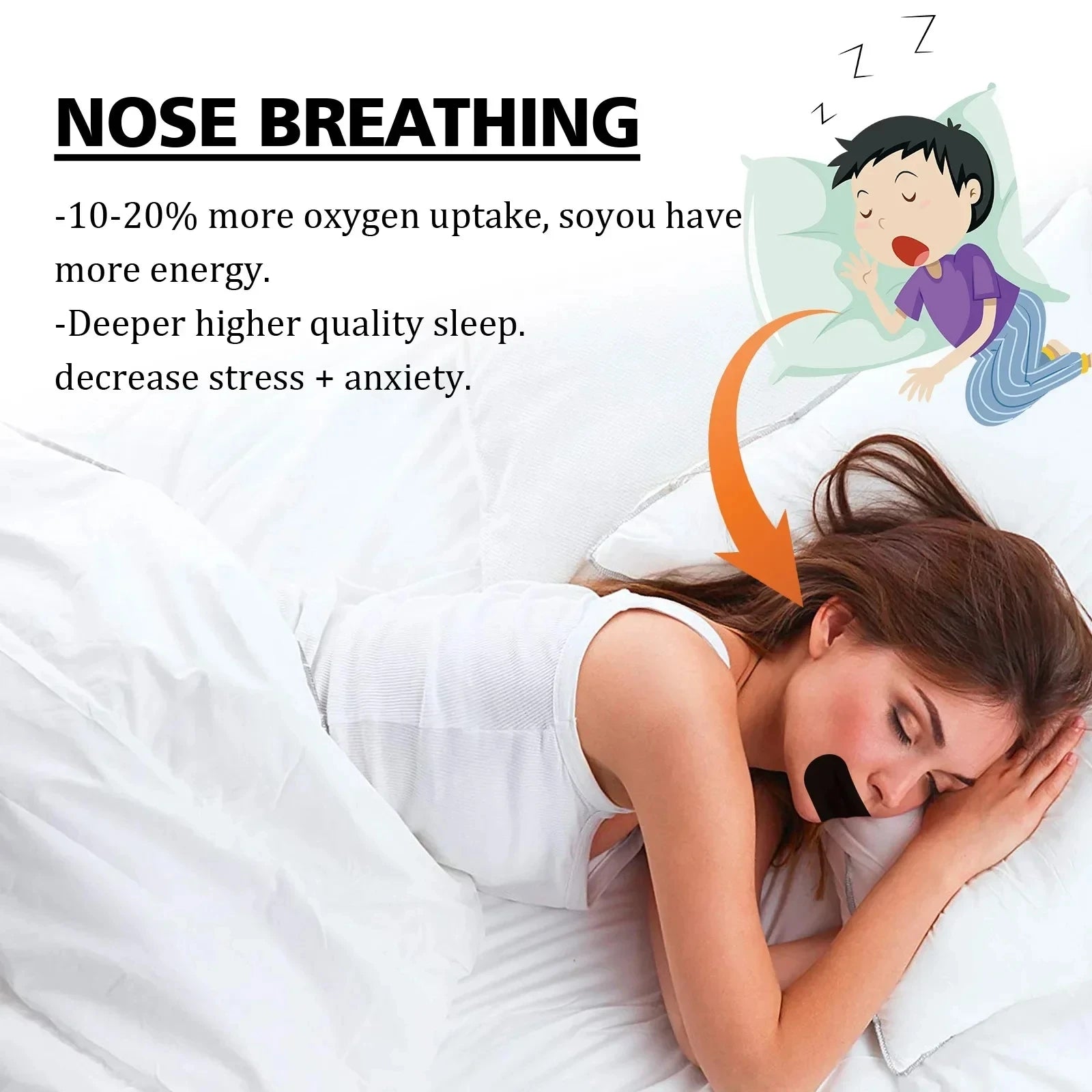 30Pcs Mouth Tape Sleeping Keep Mouth Close Prevent Snoring Gentle Sleep Strip for Home Travel Mouth Tape Mouth Tape for Sleeping