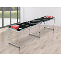 Professional 8ft Beer Pong Table Drinking Gameu
